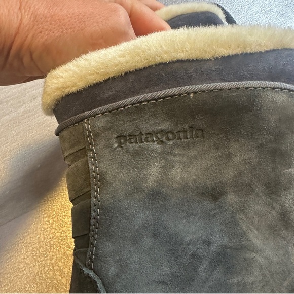 Patagonia Lugano Lace High Waterproof Boot Women's suede $199 Sz 9.5 primaloft - Picture 2 of 8